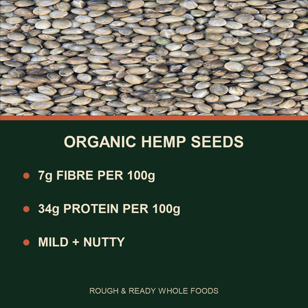 Organic Hemp Seeds product facts