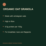 Organic oat granola base benefits