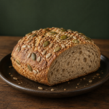Organic Omega Four Seed Mix baked on bread