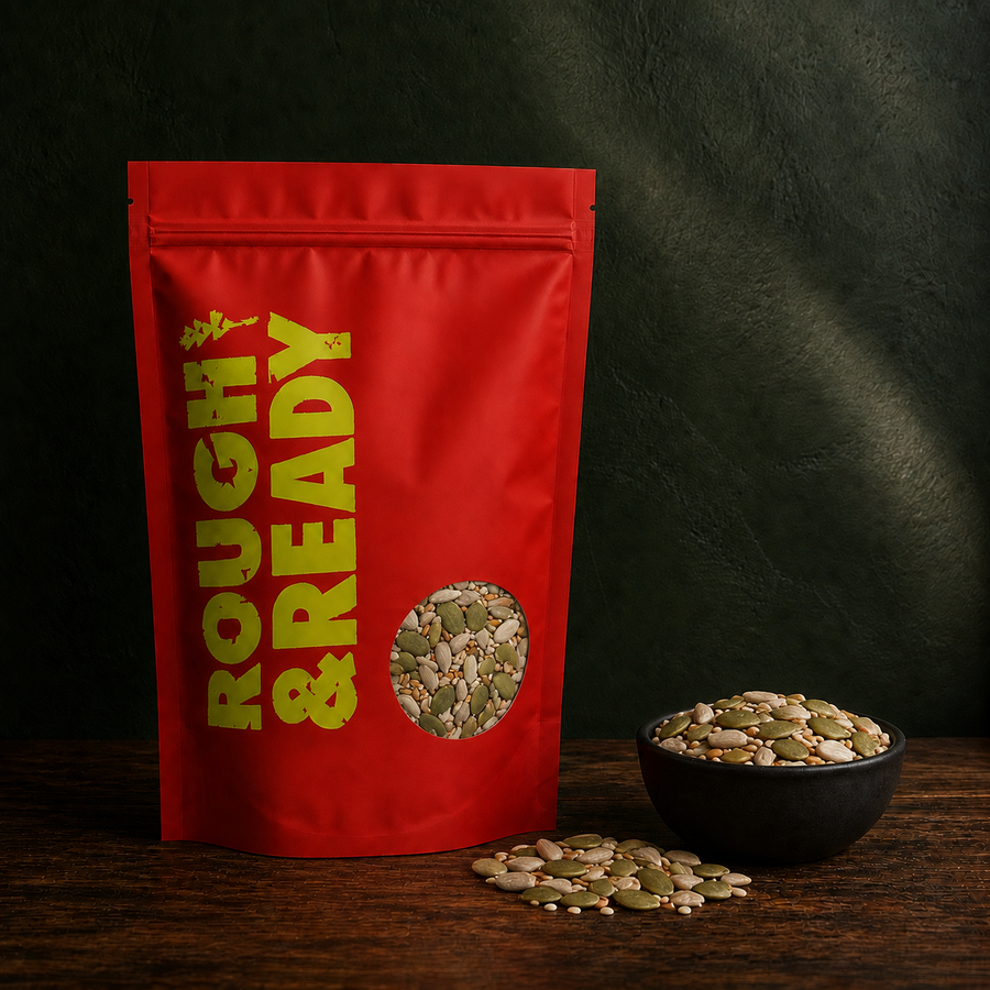Rough and Ready Organic Omega Four Seed Mix pouch