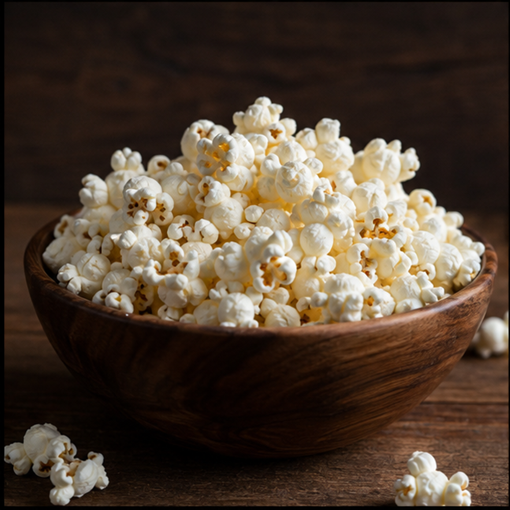 Freshly popped corn