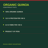 Organic Quinoa — factual product benefits