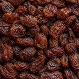 Organic Raisins extreme close-up