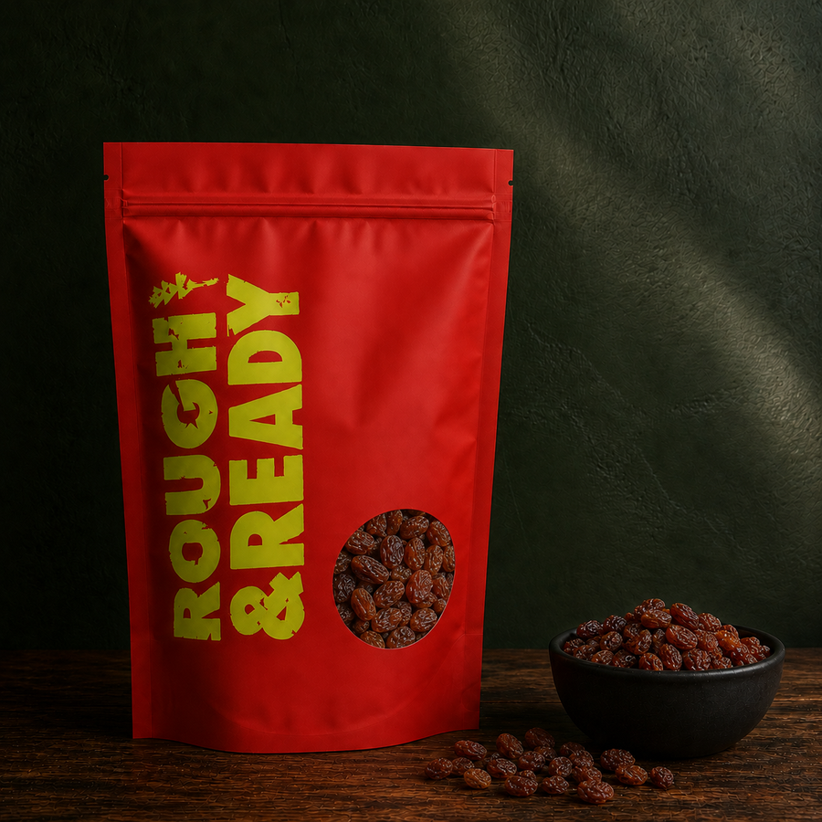 Organic Raisins in a Rough & Ready pouch