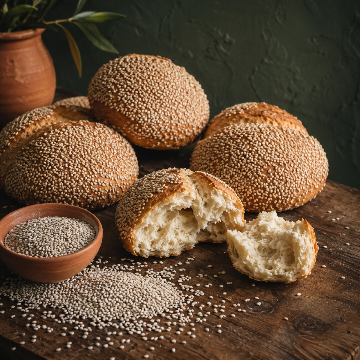 Organic Sesame Seeds bread recipe