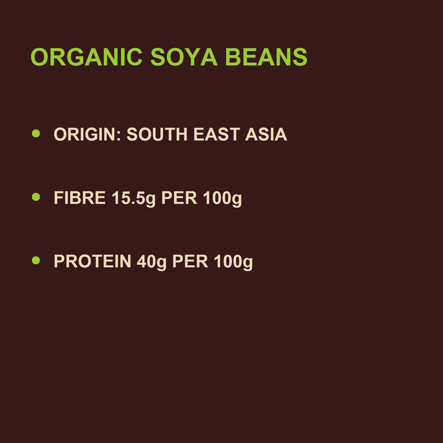 Organic Soya Beans — benefits