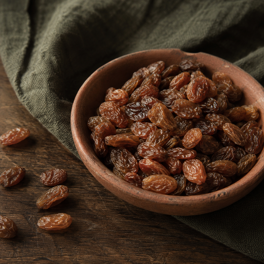 Organic sultanas natural serving