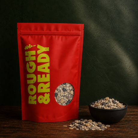 Organic super muesli in Rough & Ready pouch