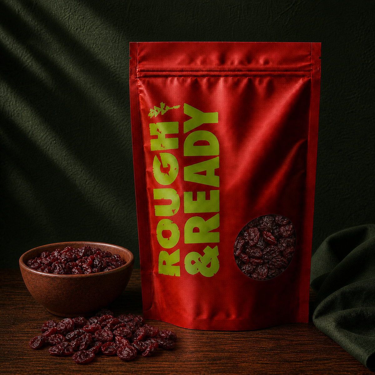 Rough & Ready Organic Sweetened Cranberries pouch