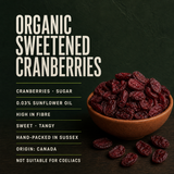 Organic Sweetened Cranberries product facts