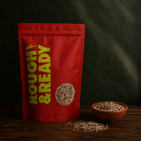 Organic Tri-Colour Quinoa Rough & Ready pouch