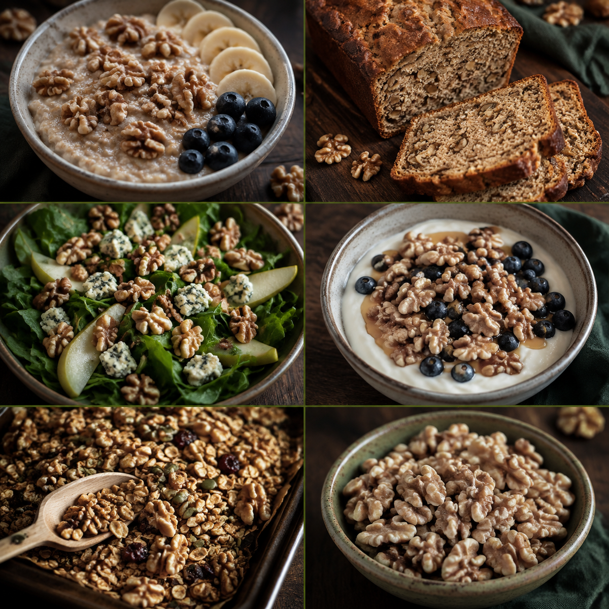 Organic Walnut Pieces — six ways to enjoy