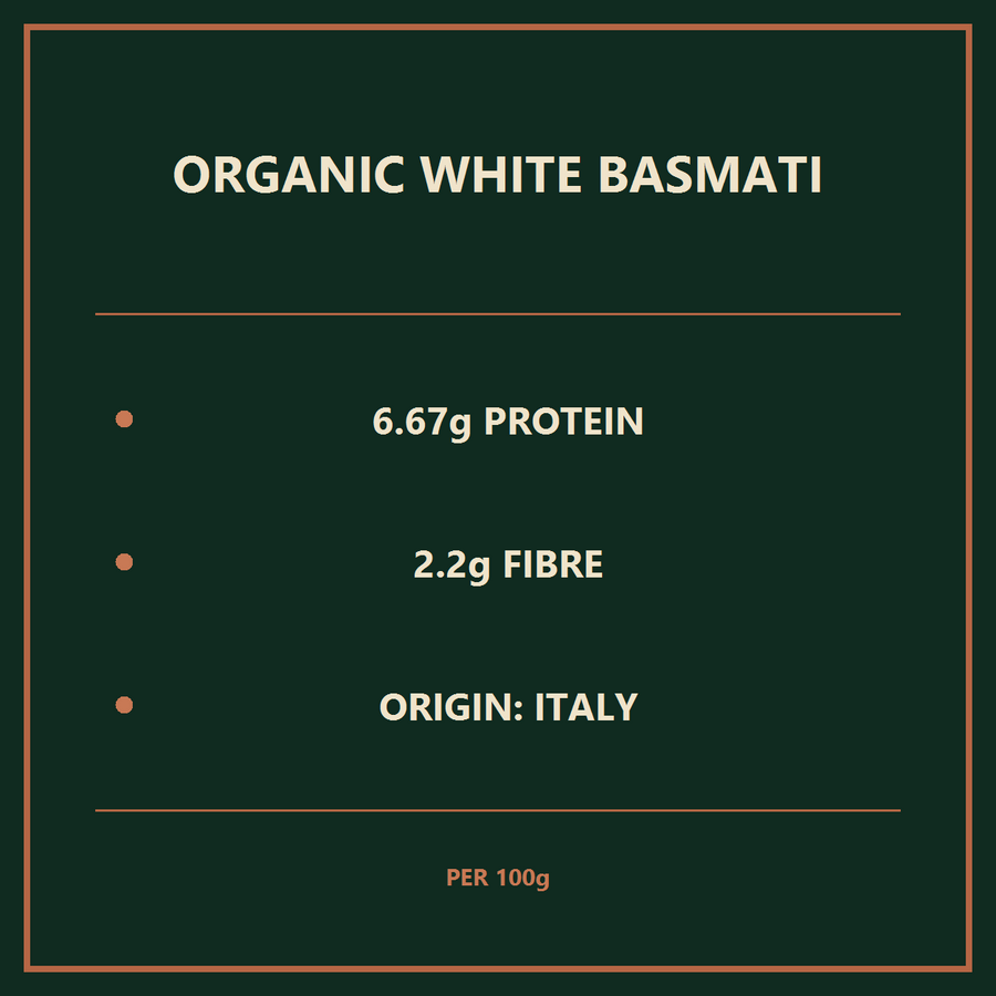 Organic White Basmati Rice – nutrition and origin facts