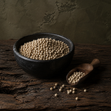 Organic White Peppercorns — serving suggestion