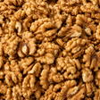 Close-up of walnuts showing their textured surface.