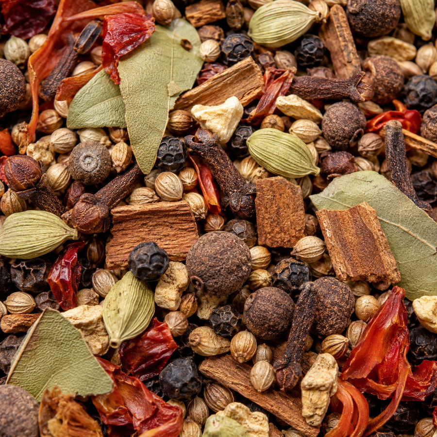 Pickling spice close-up