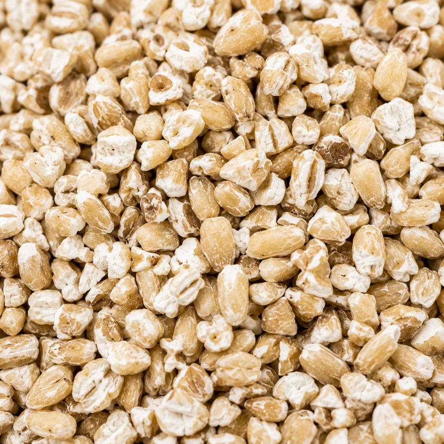 Close-up of small pinhead oats