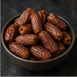 Organic pitted dates serving bowl