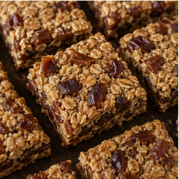 Organic pitted date flapjacks