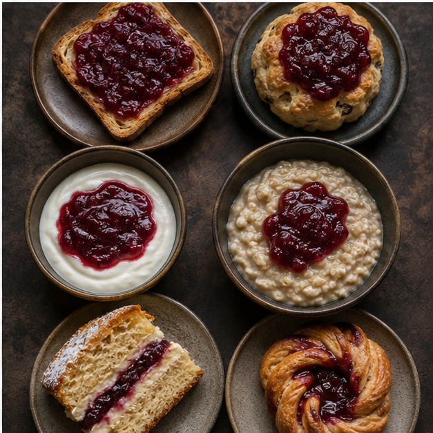 Six ways to use organic plum jam