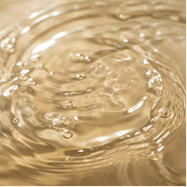 Organic brown rice vinegar extreme close-up