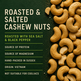 Roasted and salted cashew nuts product benefits