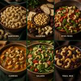 Six ways to enjoy roasted and salted cashew nuts