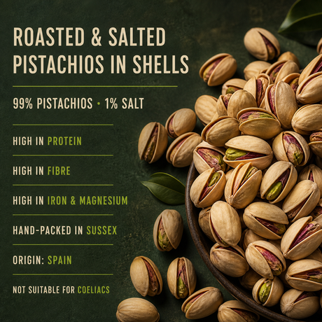 Roasted and salted pistachios product benefits