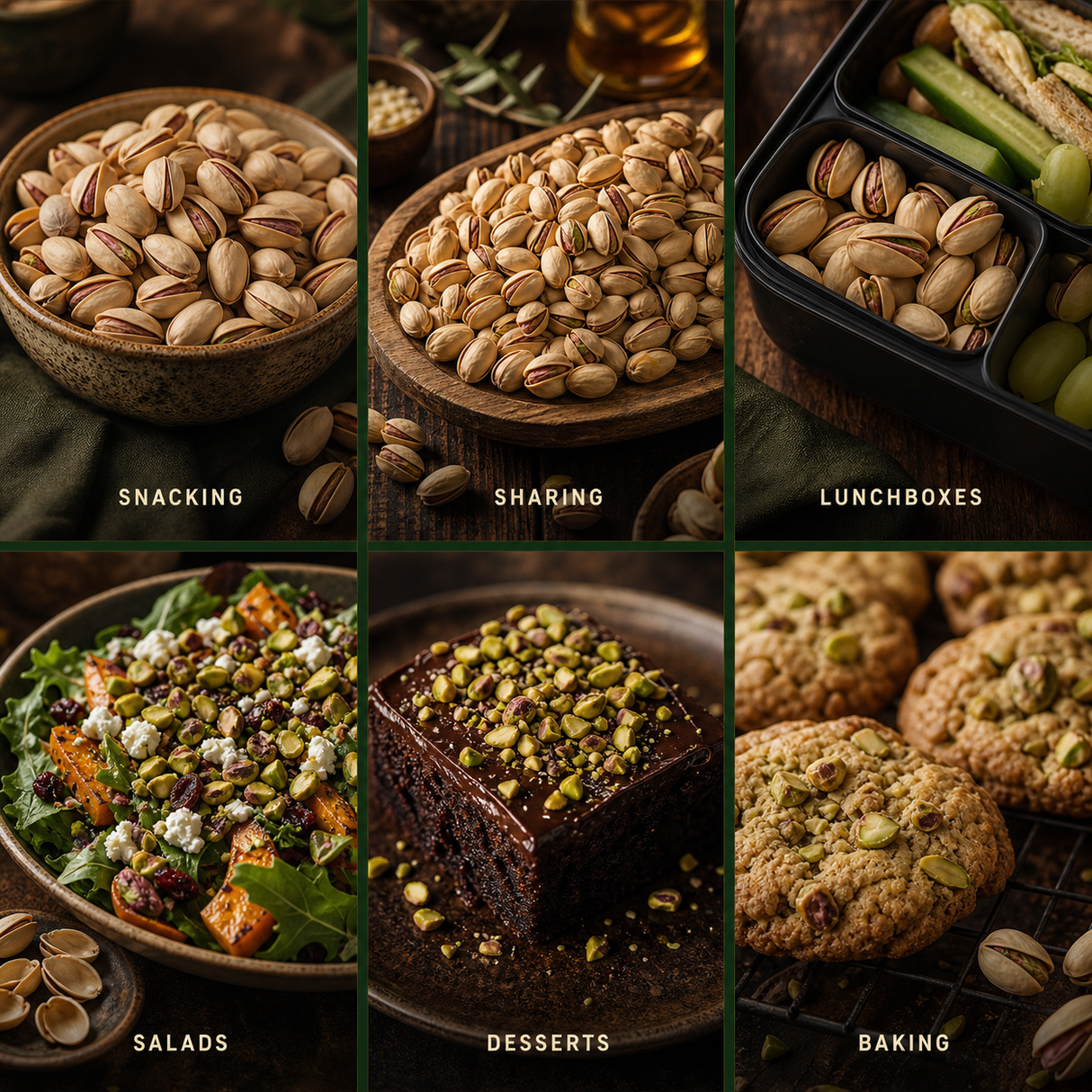 Six ways to enjoy roasted and salted pistachios