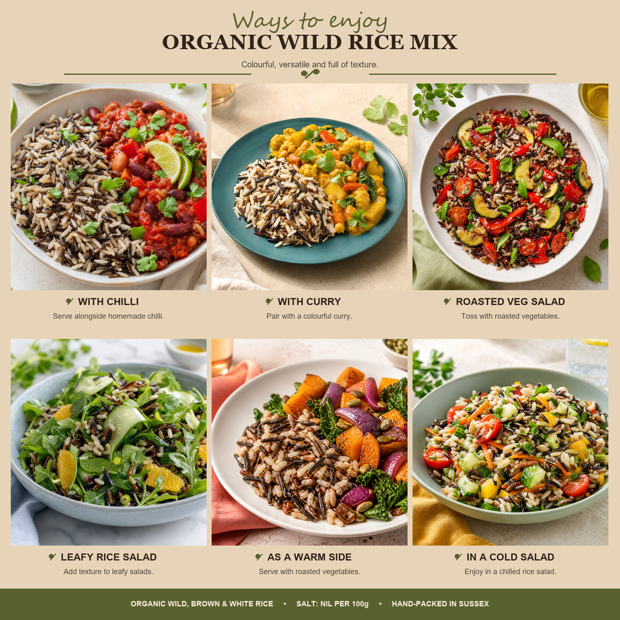 Organic Wild Rice Mix — ways-to-enjoy collage | shopify-five-image-product-workflow product=15006443176309 slot=5 candidate=v2