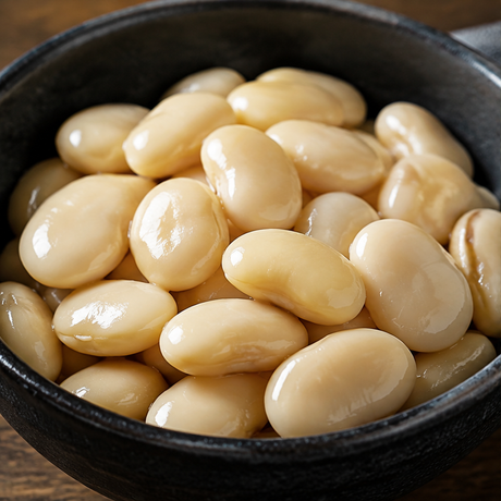 Organic butter beans macro