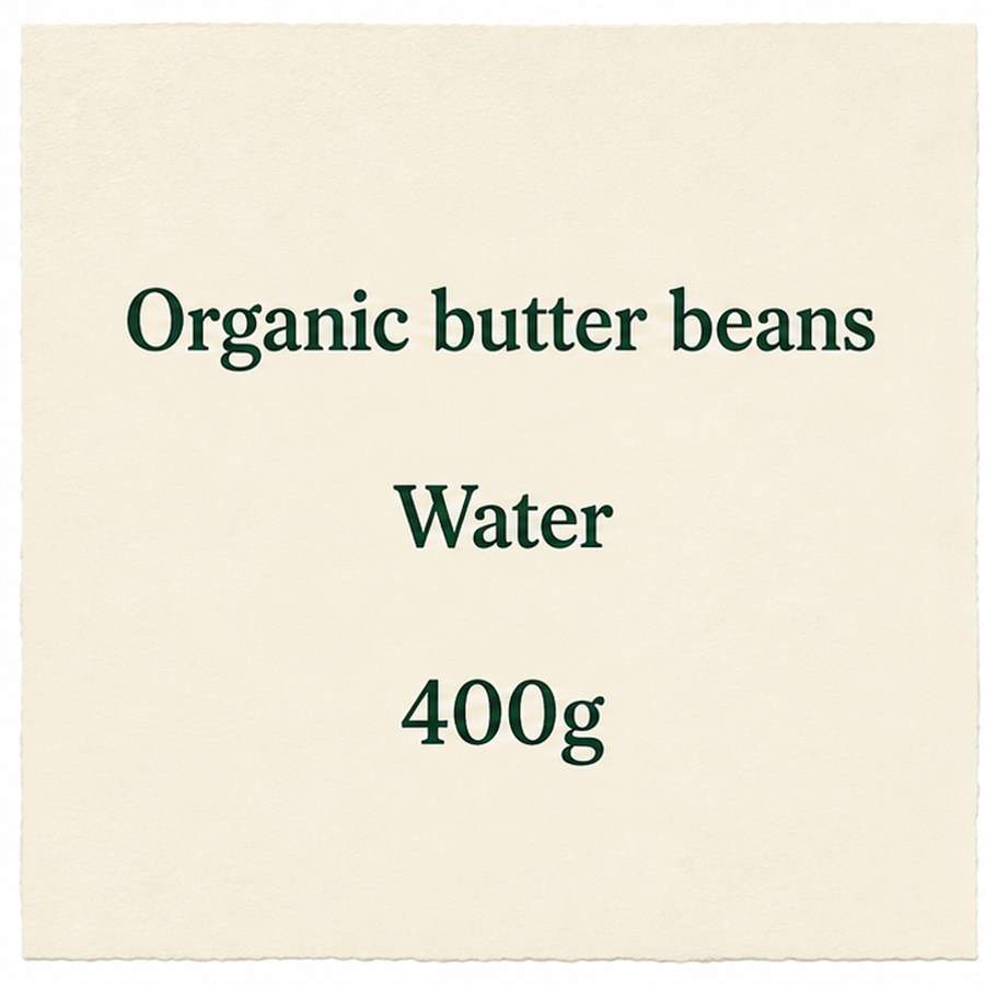 Biona Organic Butter Beans ingredients