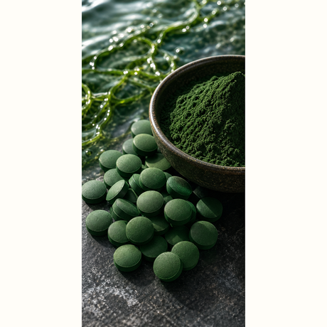Super Spirulina tablets and powder