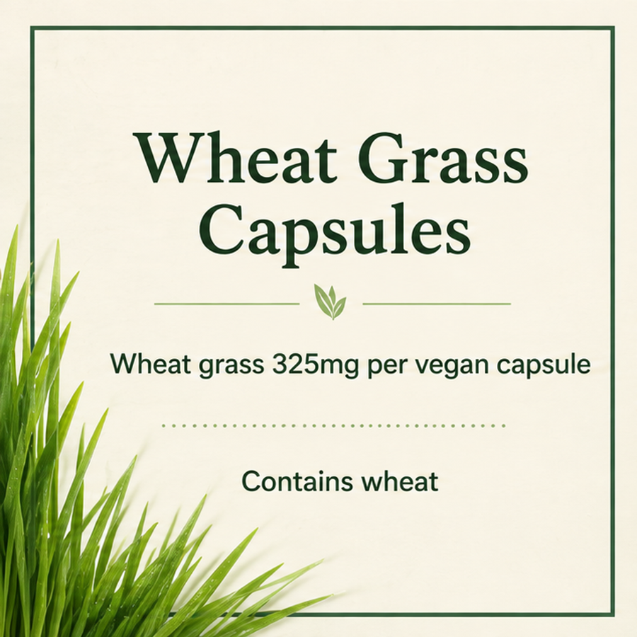 SHS Wheat Grass Capsules factual information