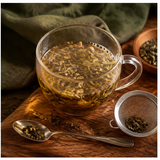 Preparing SHS Lu herbal tea