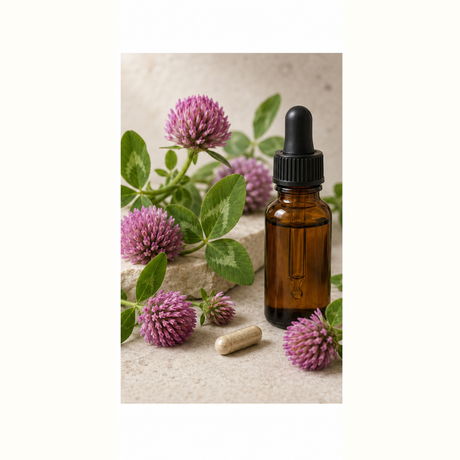 Red Clover Range flowers capsules and drops