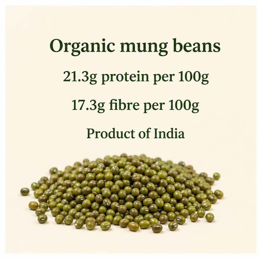 Organic mung bean nutrition facts