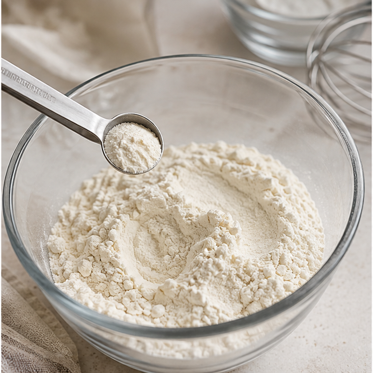 Adding xanthan gum in gluten-free baking