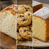 Gluten-free bakes made with xanthan gum