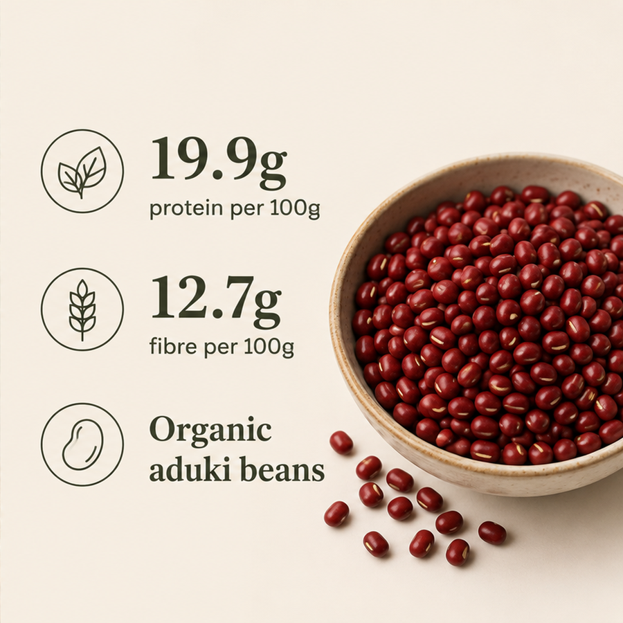 Organic aduki beans nutrition facts
