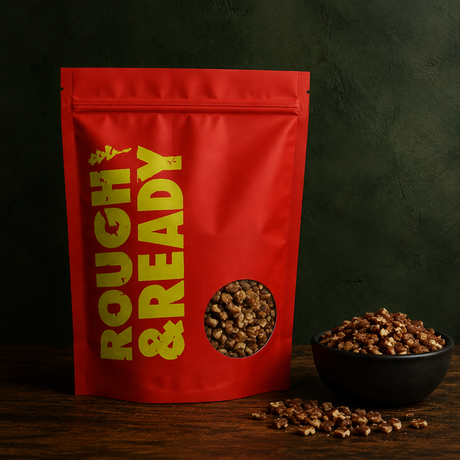 Rough and Ready organic pecan pieces pouch