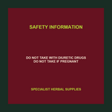 SHS Hydrangea Root safety information