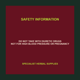 SHS Licorice safety information
