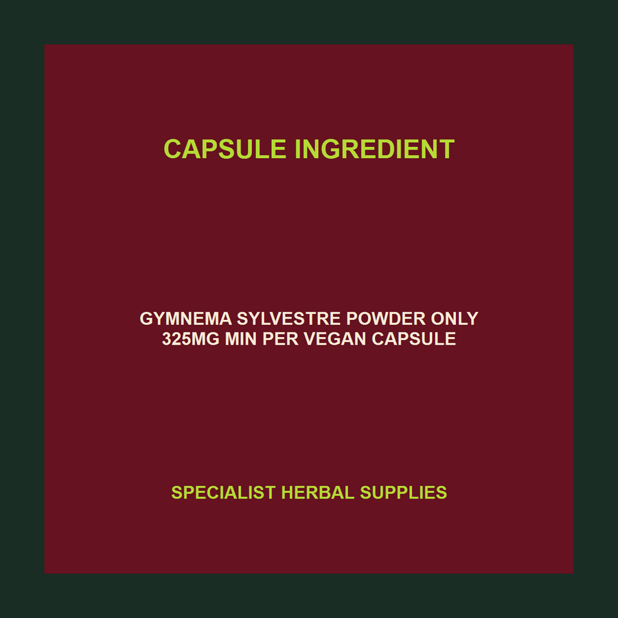 SHS Gymnema capsule ingredient facts