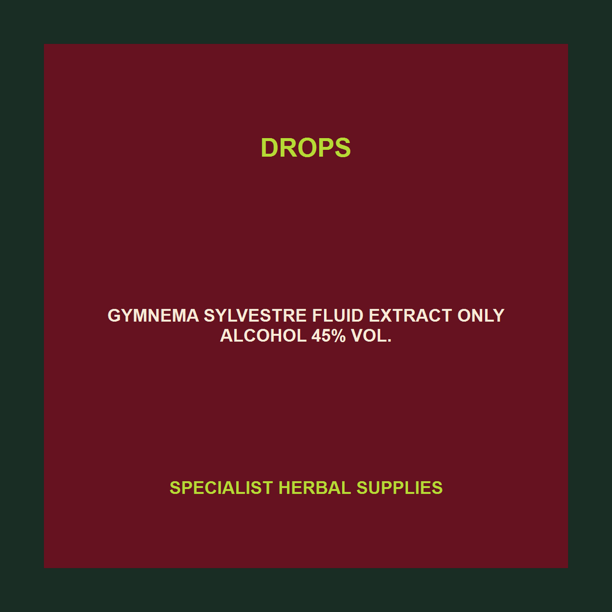 SHS Gymnema drops facts