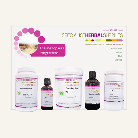 SHS Menopause Programme authentic pack range