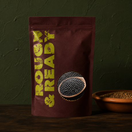 Rough and Ready organic whole beluga lentils pouch
