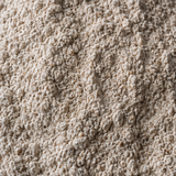 Organic rye flour extreme close-up