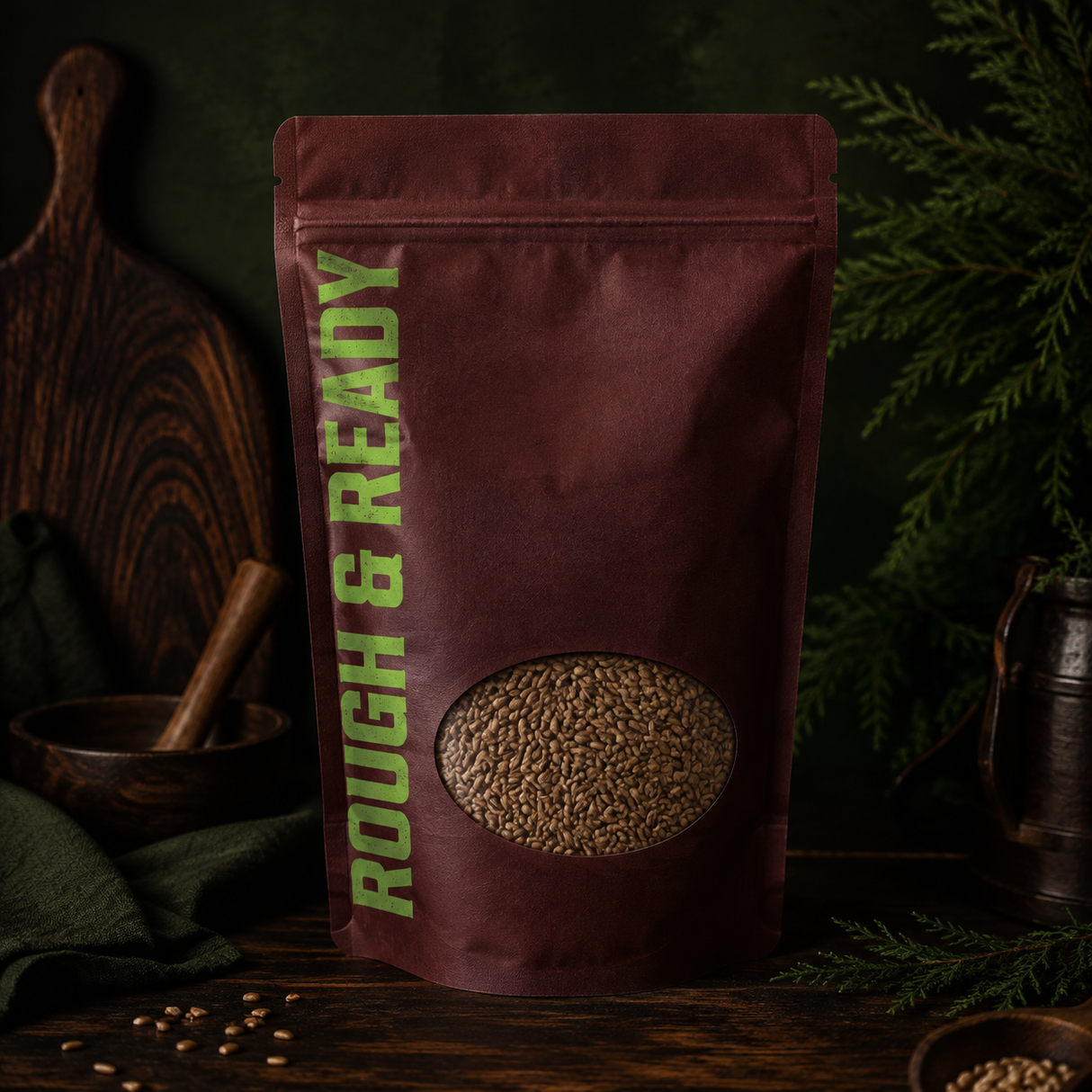 Rough and Ready organic rye grain pouch