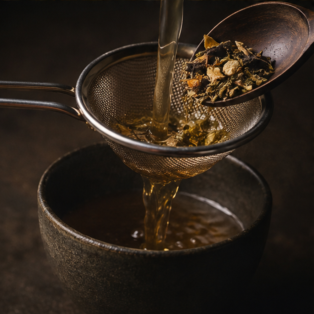 Preparing herbal tea